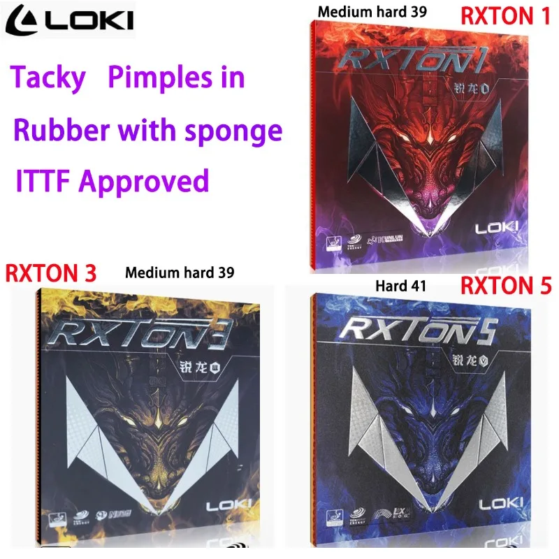 LOKI RXTON 1/3/5 Настольный теннисный резиновый лист Липкие шипы в резине для пинг-понга с эластичной губкой, одобренный ITTF для начинающих
LOKI RXTON 1/3/5 Настольный теннисный резиновый лист Липкие шипы в резине для пинг-понга с эластичной губкой, одобренный ITTF для начинающих