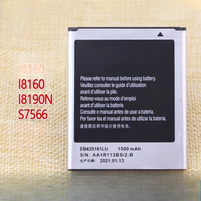 For samsung gt-i8160 mobile phone battery 18160 i8190n genuine 18190 original gt-s7566
For samsung gt-i8160 mobile phone battery 18160 i8190n genuine 18190 original gt-s7566