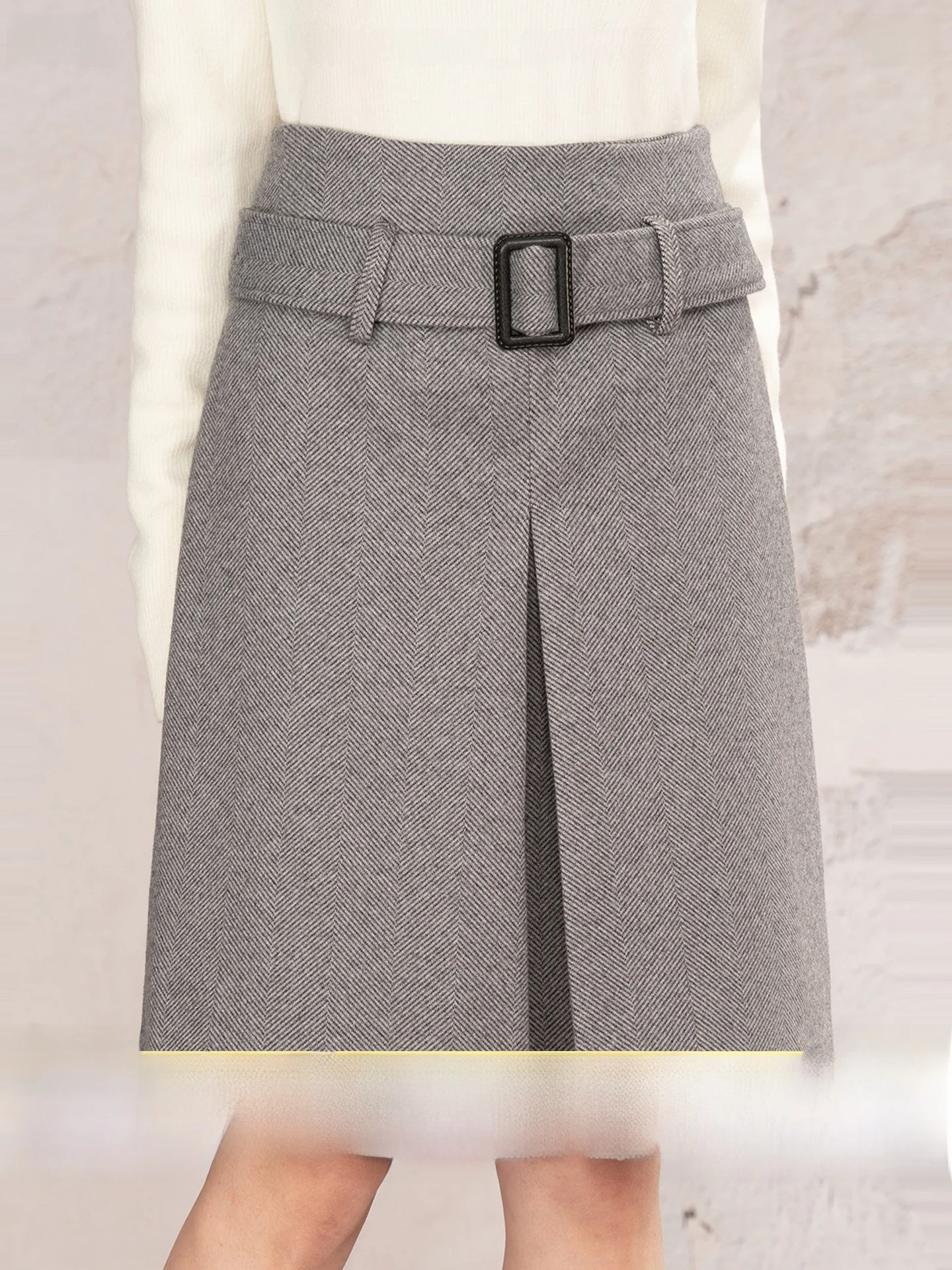 Loveheynew Vintage High Waist Midi Skirt Women's Winter Small Size Elegant All-Match Slit Woolen Skirt City Commute
Loveheynew Vintage High Waist Midi Skirt Women's Winter Small Size Elegant All-Match Slit Woolen Skirt City Commute