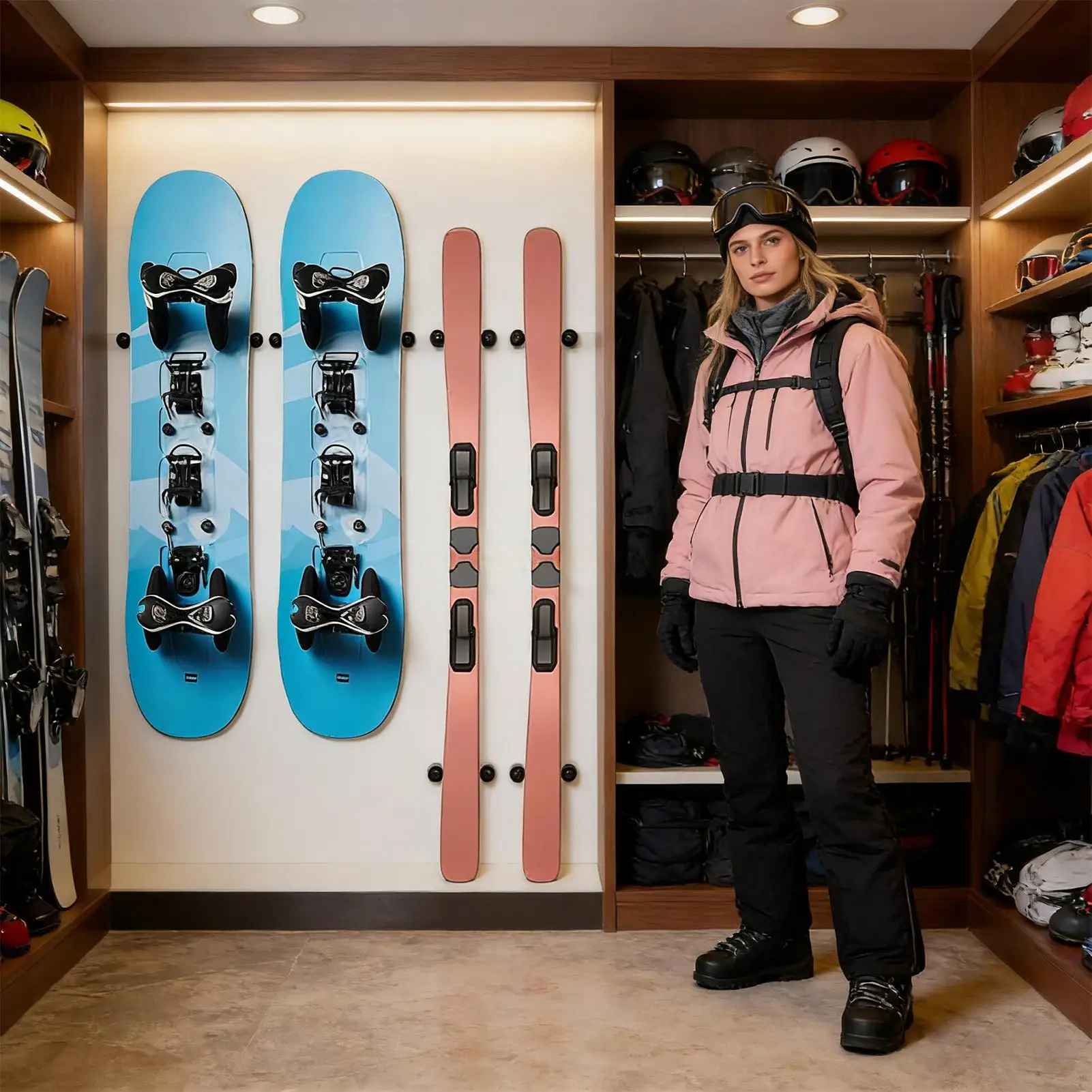 Ski Wall Rack Vertical Snowboard Hanger Ski Storage For Garage Store Indoor Display Sports Shop Equipment Gear Skateboard
Ski Wall Rack Vertical Snowboard Hanger Ski Storage For Garage Store Indoor Display Sports Shop Equipment Gear Skateboard