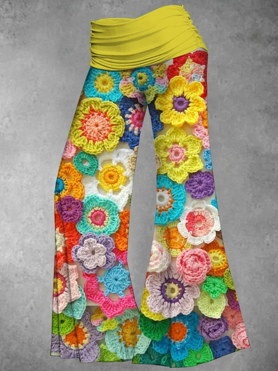 Women Holiday Long Pants Fashion Wide Leg Trouser Spring Summer Elastic Waisted Pantalons Bohemian Floral Printed Pants
Women Holiday Long Pants Fashion Wide Leg Trouser Spring Summer Elastic Waisted Pantalons Bohemian Floral Printed Pants