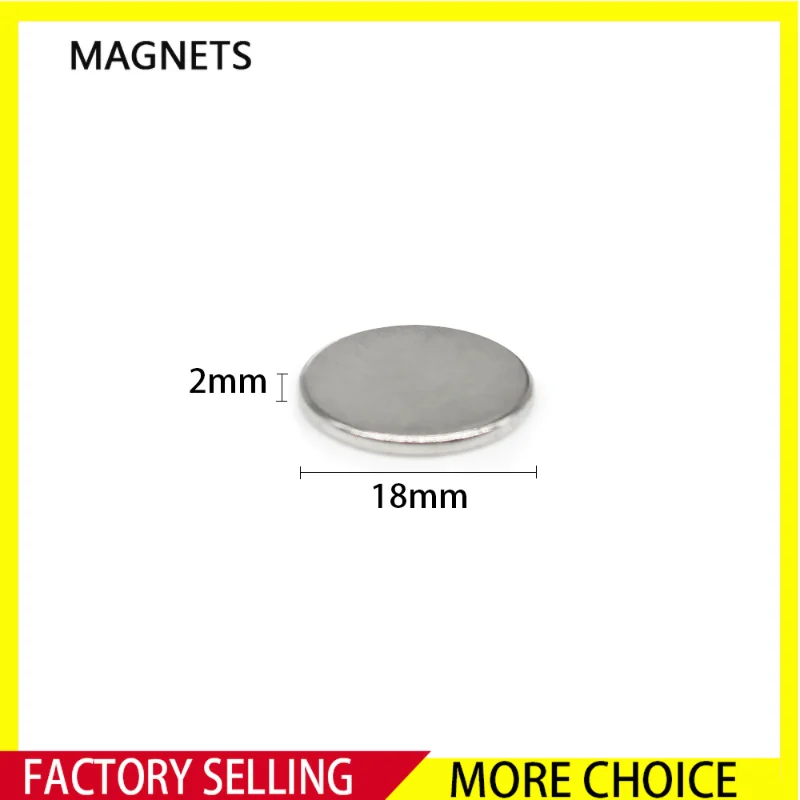 5~100PCS 18x2mm Round Rare Earth Neodymium Magnet N35 Strong Powerful Magnets 18mm x 2mm Permanent Magnet Disc 18*2mm
5~100PCS 18x2mm Round Rare Earth Neodymium Magnet N35 Strong Powerful Magnets 18mm x 2mm Permanent Magnet Disc 18*2mm