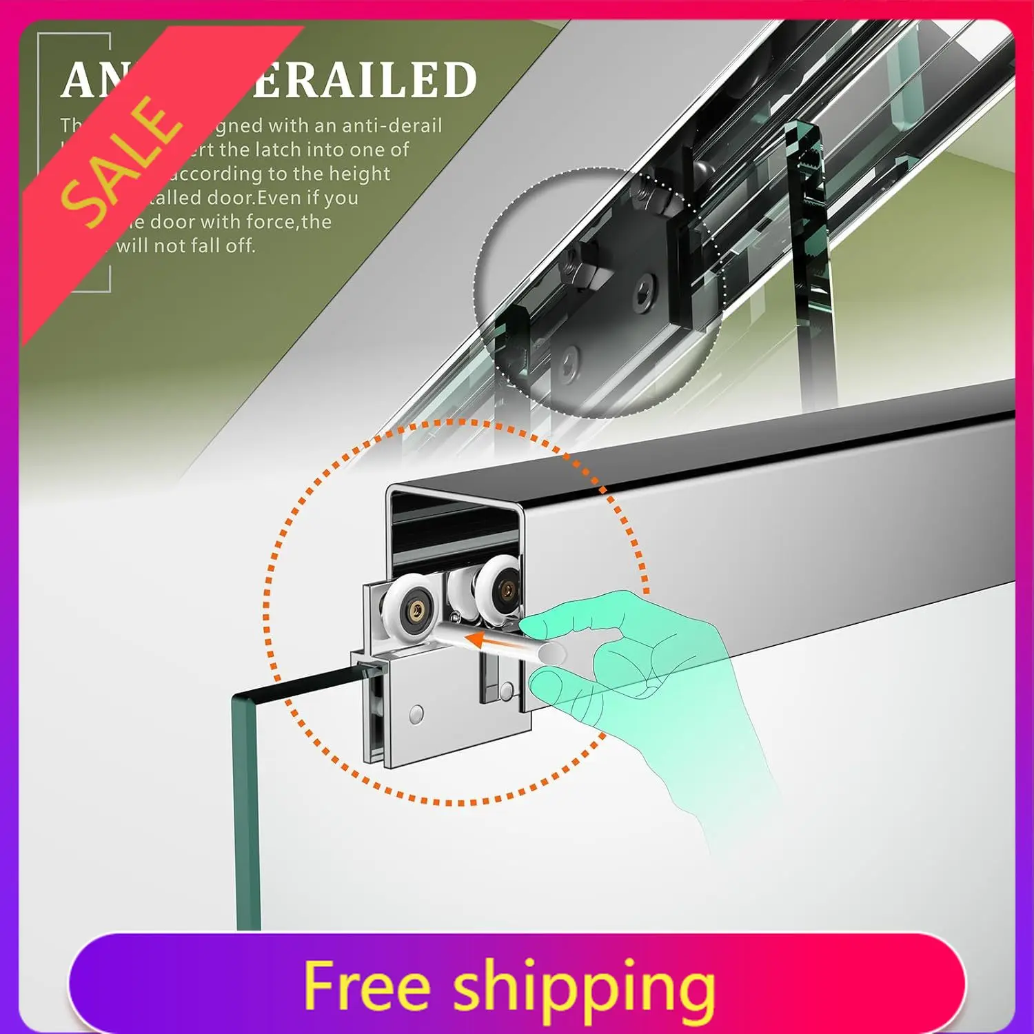 Sliding Bathtub Shower Glass Door 56-60" Width x 62" Height with 1/4"(6mm) Clear Tempered Glass,Chrome Stainless Steel Hardware
Sliding Bathtub Shower Glass Door 56-60" Width x 62" Height with 1/4"(6mm) Clear Tempered Glass,Chrome Stainless Steel Hardware