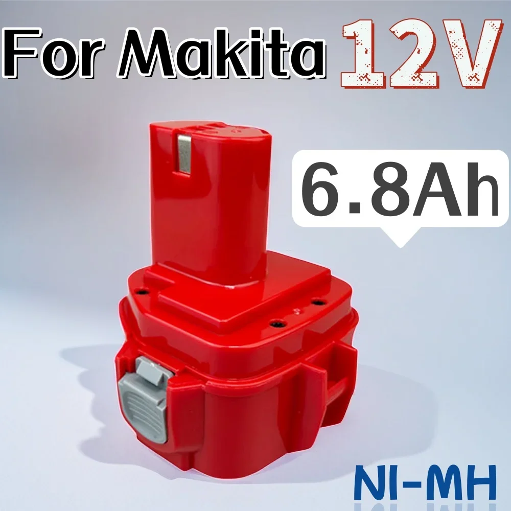 Replacement Battery For Makita 12V 6800mAh NiMH Rechargeable Battery Power Tools Bateria PA12 1220 1222 1235 1233S 6271D L50
Replacement Battery For Makita 12V 6800mAh NiMH Rechargeable Battery Power Tools Bateria PA12 1220 1222 1235 1233S 6271D L50