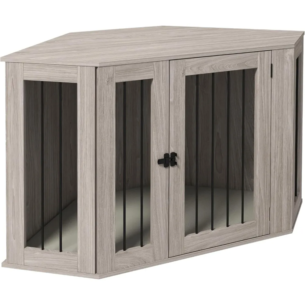 Masterpiece Corner Dog Crate Furniture, End Table Dog Kennel Furniture With Cushion, Pet Crate For Large-Sized Dog Indoo
Masterpiece Corner Dog Crate Furniture, End Table Dog Kennel Furniture With Cushion, Pet Crate For Large-Sized Dog Indoo