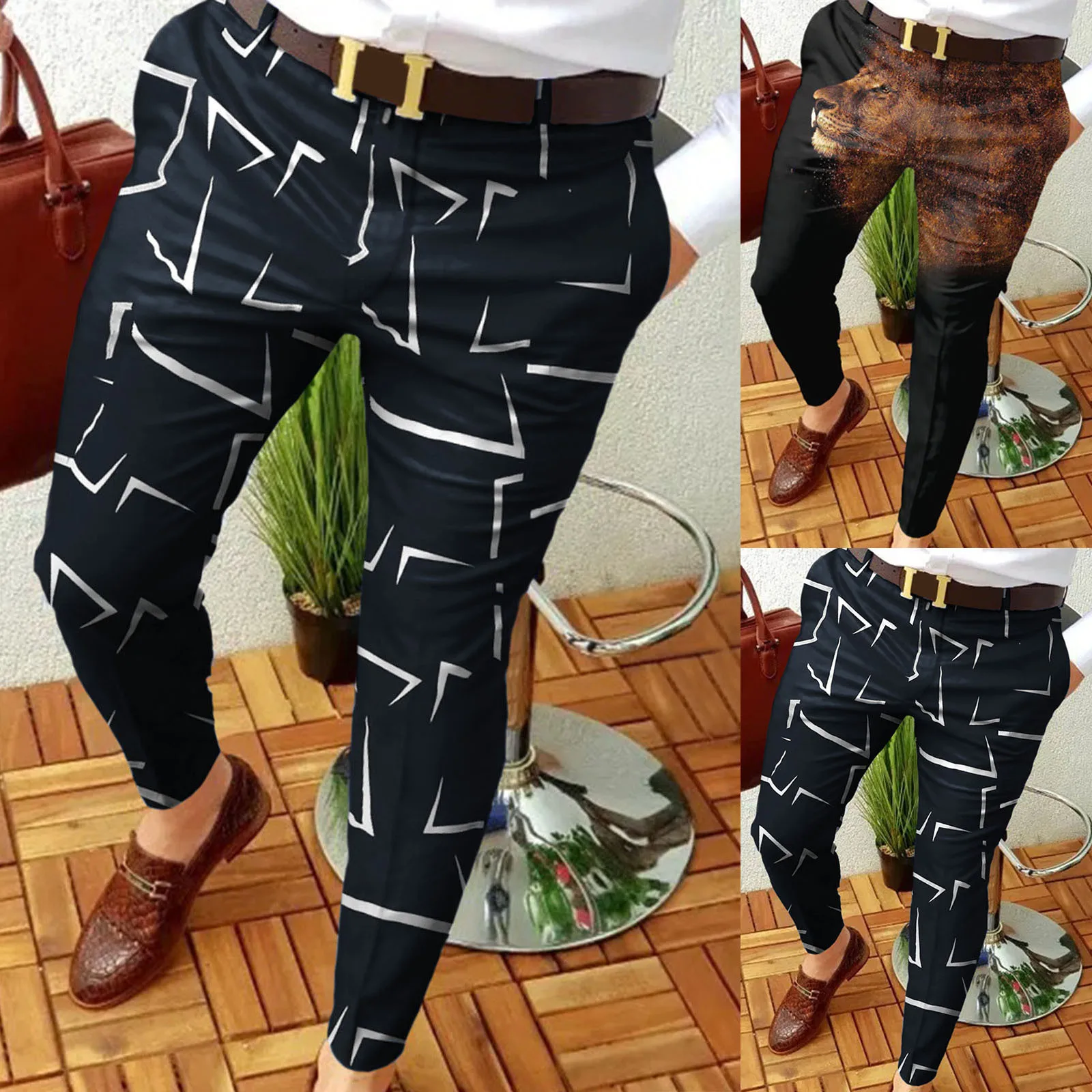 Men Slim Fit Print Zipper Button Trousers Suit Pants Male Casual Fashion Long Pants Training Pants for Man
Men Slim Fit Print Zipper Button Trousers Suit Pants Male Casual Fashion Long Pants Training Pants for Man