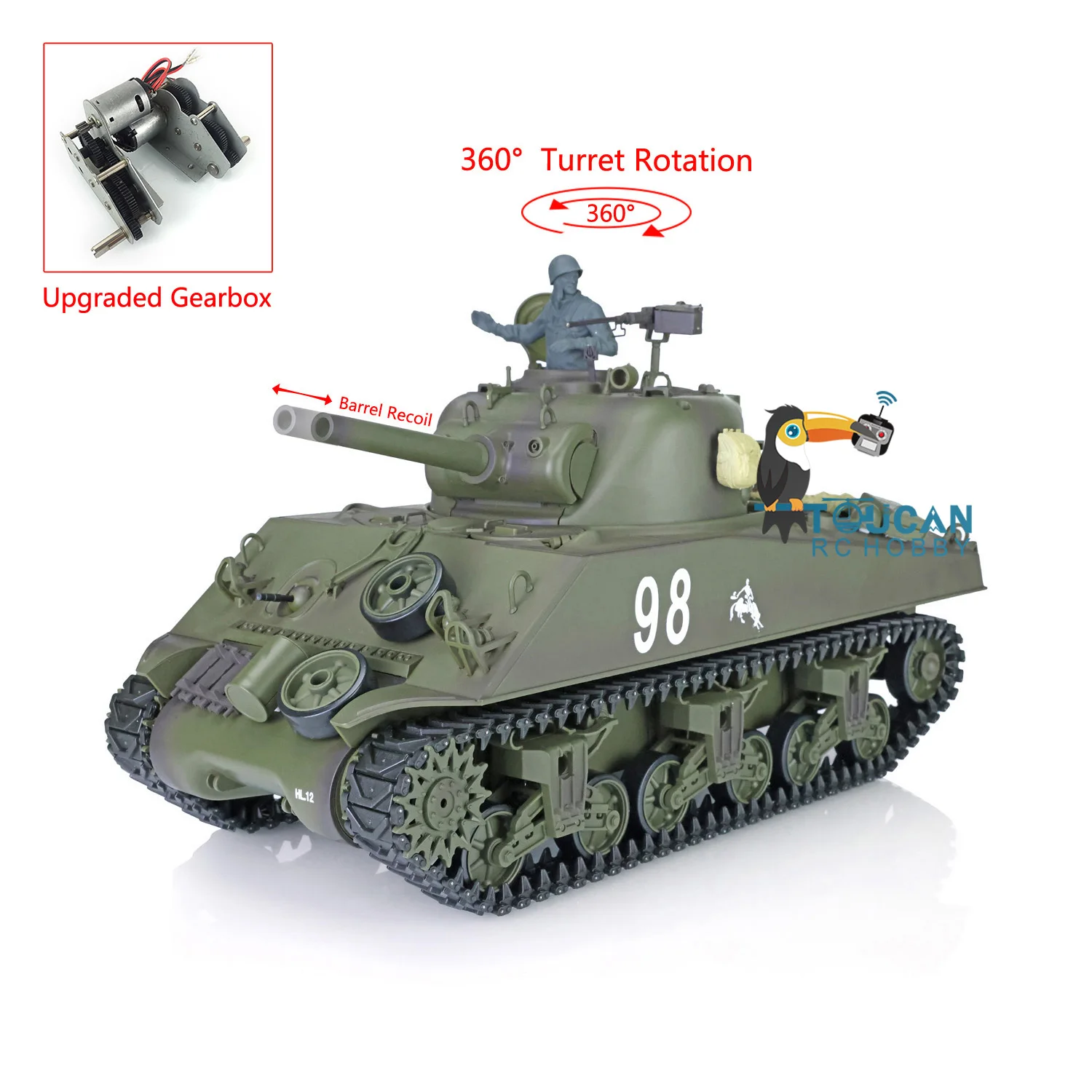 Heng long RC Tank M4A3 DIY Масштаб 1/16 7,0 Пластиковый Шер 3898 Вращающаяся турель на 360 градусов Оригинальная телескопическая модель с откидной бочкой
Heng long RC Tank M4A3 DIY Масштаб 1/16 7,0 Пластиковый Шер 3898 Вращающаяся турель на 360 градусов Оригинальная телескопическая модель с откидной бочкой