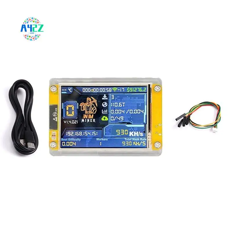 A42Z-930KH/S Nmminer Nerdminer Upgraded Harshrate 2.4 Inch Smart Display Bitcoin Crypto Solo Lottery Miner Nerdminer
A42Z-930KH/S Nmminer Nerdminer Upgraded Harshrate 2.4 Inch Smart Display Bitcoin Crypto Solo Lottery Miner Nerdminer