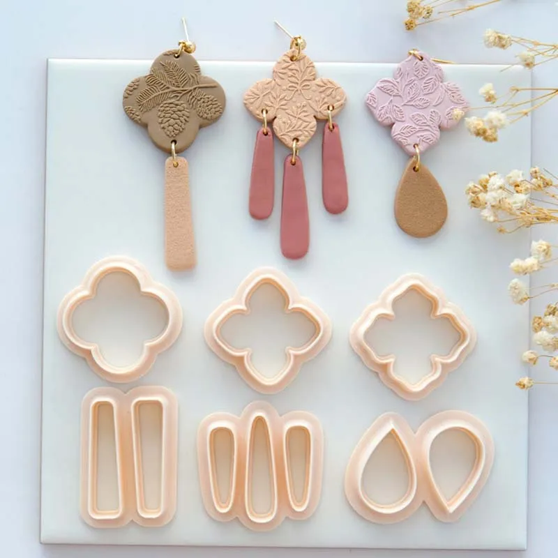 Basic Clay Cutters Set Polymer Clay Cutters Dangle Stud Earring Cutting Molds DIY Hand Tools For Earring Jewelry Making
Basic Clay Cutters Set Polymer Clay Cutters Dangle Stud Earring Cutting Molds DIY Hand Tools For Earring Jewelry Making