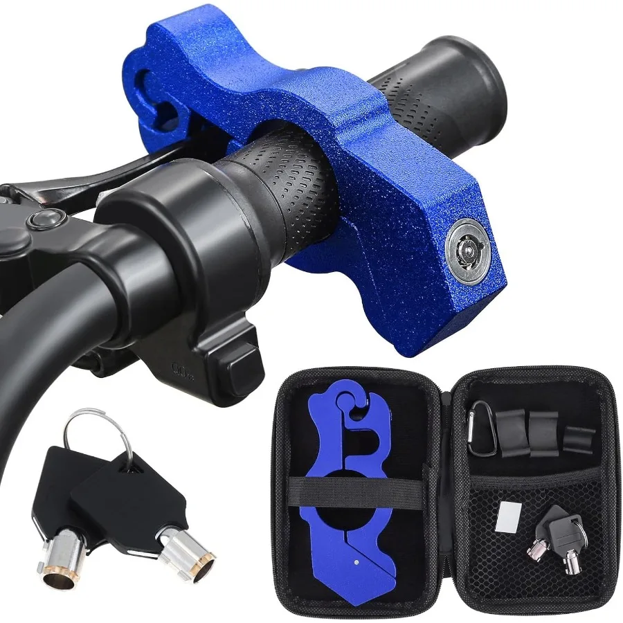 Heavy duty motorcycle handlebar lock with antitheft design featuring secure brake lever parking mechanism ideal for moped motor
Heavy duty motorcycle handlebar lock with antitheft design featuring secure brake lever parking mechanism ideal for moped motor