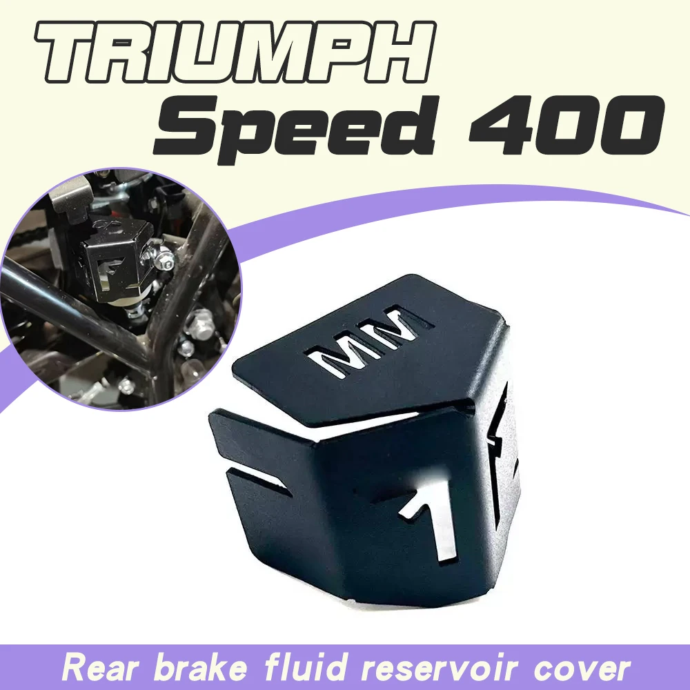 Rear brake pump cover and rear brake fluid reservoir protector for Triumph Speed400 and Scrambler400X modifications.
Rear brake pump cover and rear brake fluid reservoir protector for Triumph Speed400 and Scrambler400X modifications.