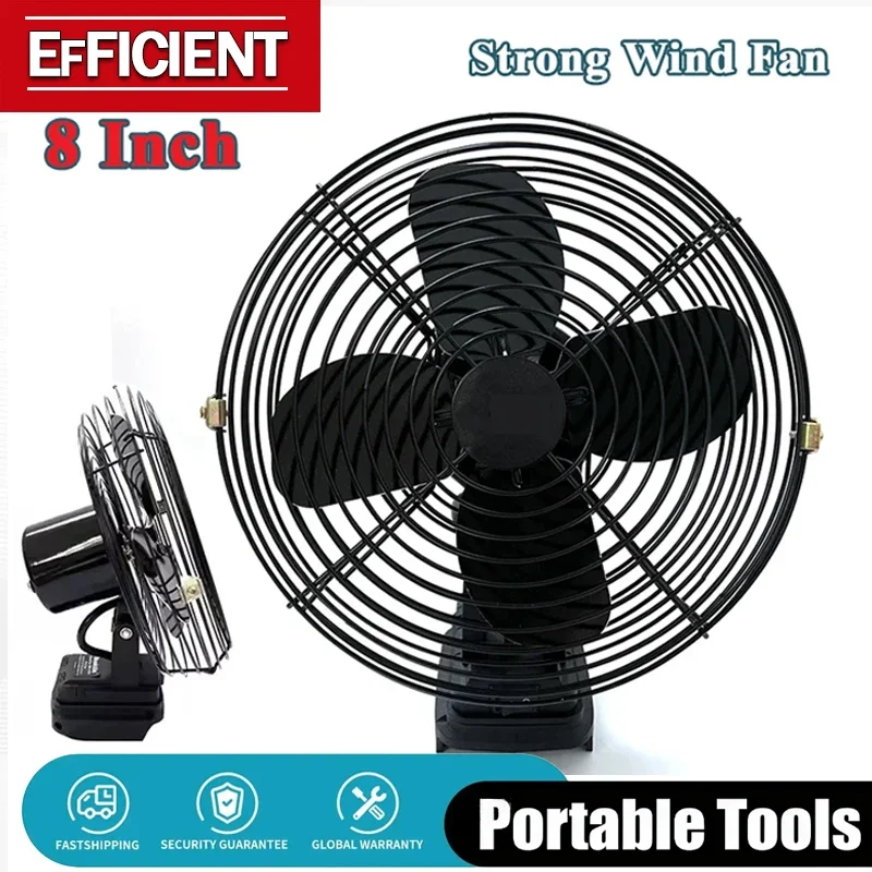 Camping Fan 8 Inches Wireless Outdoor Fishing Desktop Portable Metal Fan Strong Wind Fan Fit Makita 18V 20V Battery Fit Makita
Camping Fan 8 Inches Wireless Outdoor Fishing Desktop Portable Metal Fan Strong Wind Fan Fit Makita 18V 20V Battery Fit Makita