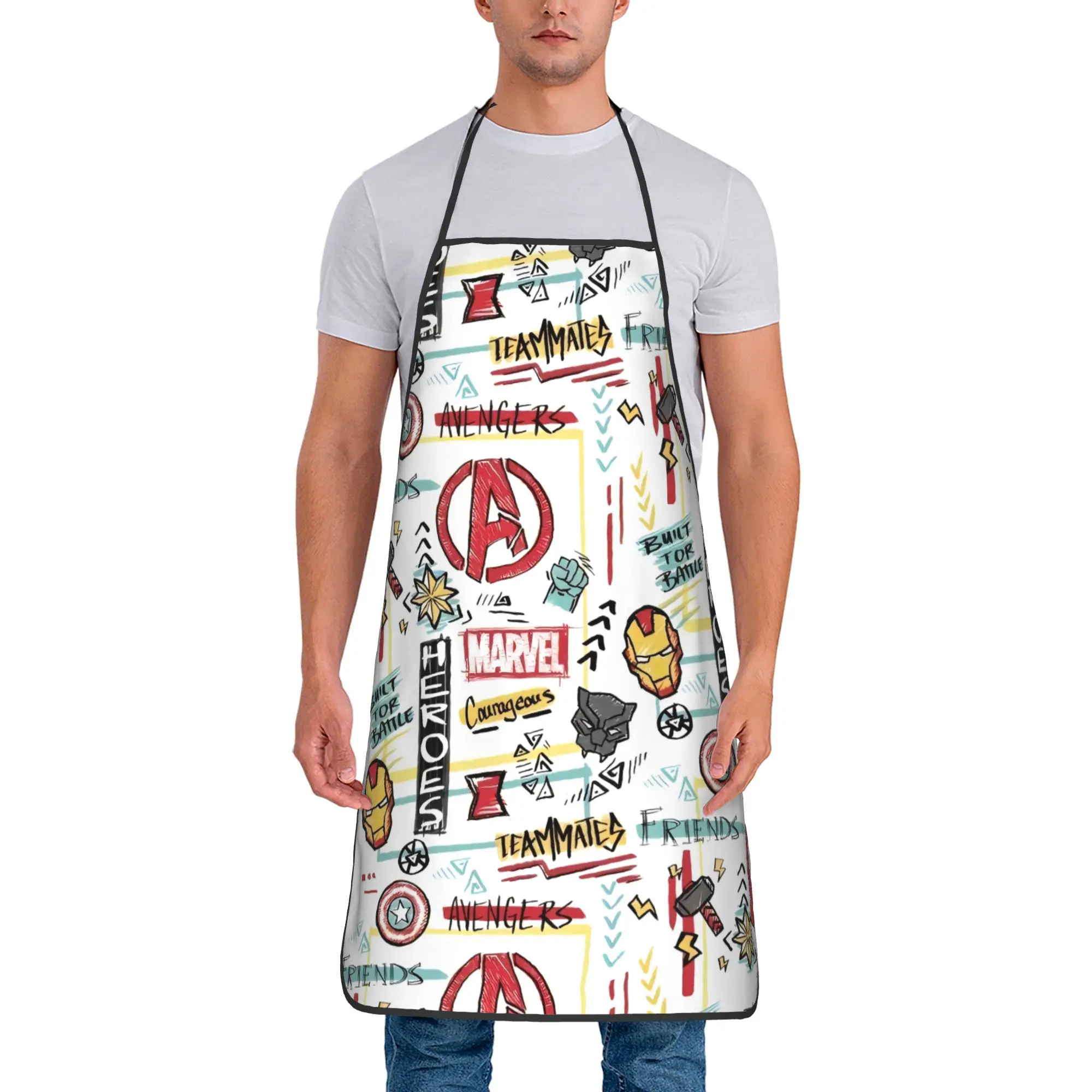 Забавный фартук Железный человек STARK INDUSTRIES для кухни, шеф-повара, Marvel, для приготовления пищи, выпечки, садоводства
Забавный фартук Железный человек STARK INDUSTRIES для кухни, шеф-повара, Marvel, для приготовления пищи, выпечки, садоводства