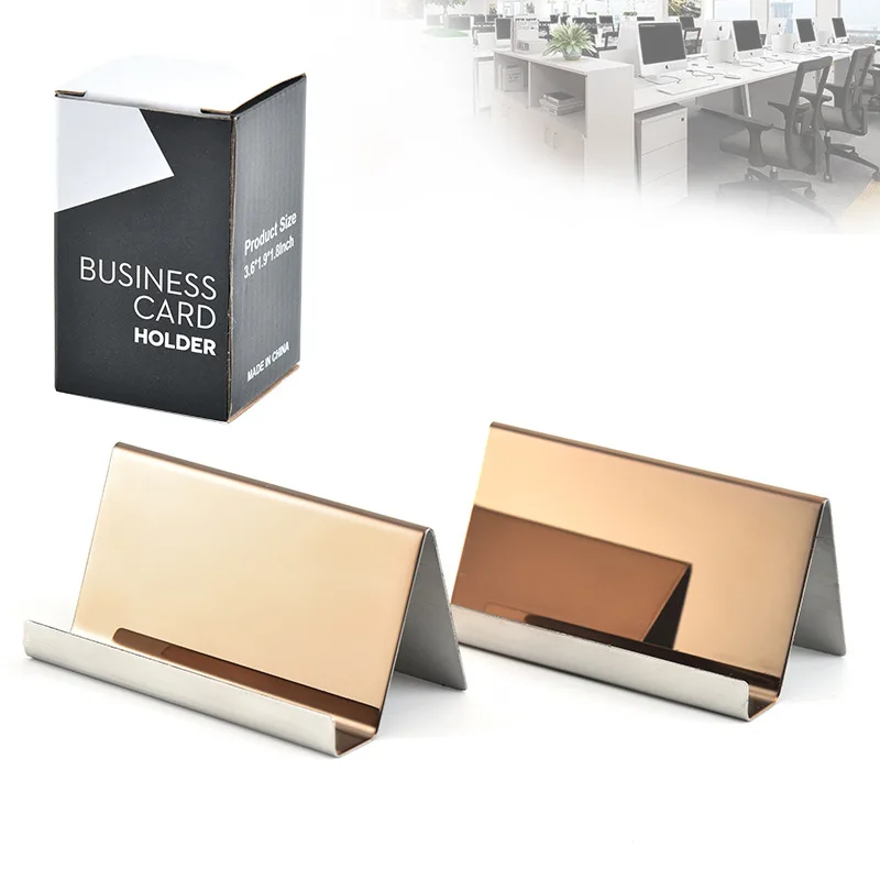 Metal Name Tag Display Rack Stainless Steel Business Card Holder Desktop Organizer Name Card Storage Stand Office Supplies
Metal Name Tag Display Rack Stainless Steel Business Card Holder Desktop Organizer Name Card Storage Stand Office Supplies