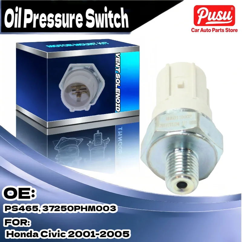 For Honda Civic 2001-2005 - Oil Pressure Switch PS465 Equivalent 37250PHM003
For Honda Civic 2001-2005 - Oil Pressure Switch PS465 Equivalent 37250PHM003