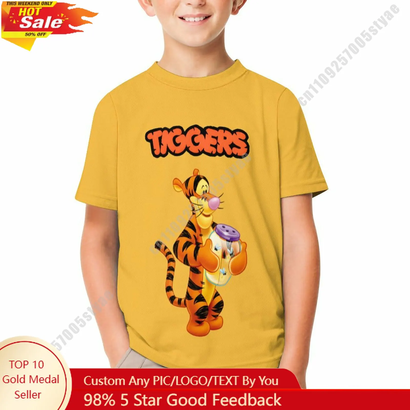 Tigger T Shirt Disney Boy Girl Custom Short Sleeve Top Breathable Soft Casual Cotton Print Summer Crew Neck Children Tee
Tigger T Shirt Disney Boy Girl Custom Short Sleeve Top Breathable Soft Casual Cotton Print Summer Crew Neck Children Tee