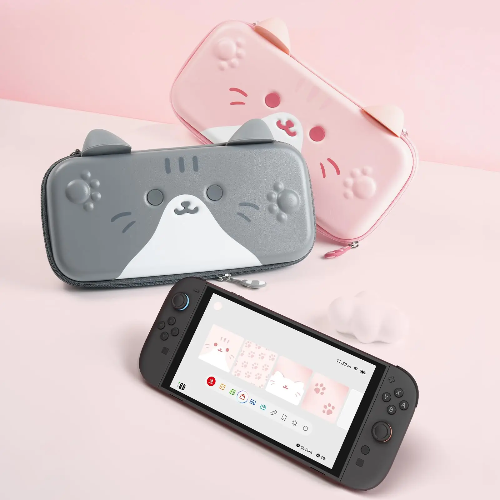 Cute Cat Hard Shell Carrying Case for Nintendo Switch 2 Portable Storage Bag with 10 Game Card Slots, Shockproof Travel Pouch
Cute Cat Hard Shell Carrying Case for Nintendo Switch 2 Portable Storage Bag with 10 Game Card Slots, Shockproof Travel Pouch