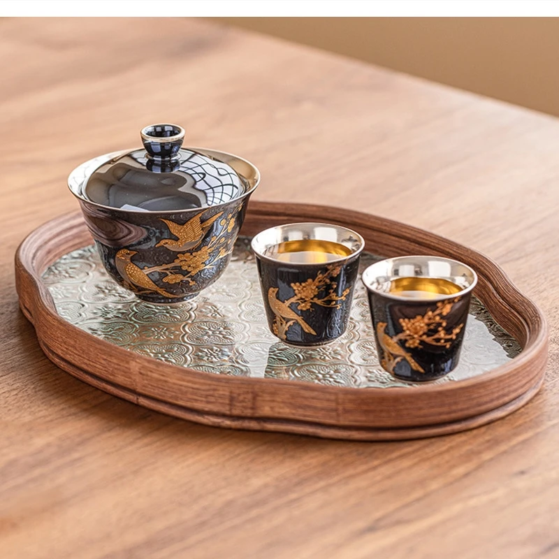 "xi Shang Shao" Набор высококачественных гавайских чашек с серебром 999 пробы
"xi Shang Shao" Набор высококачественных гавайских чашек с серебром 999 пробы