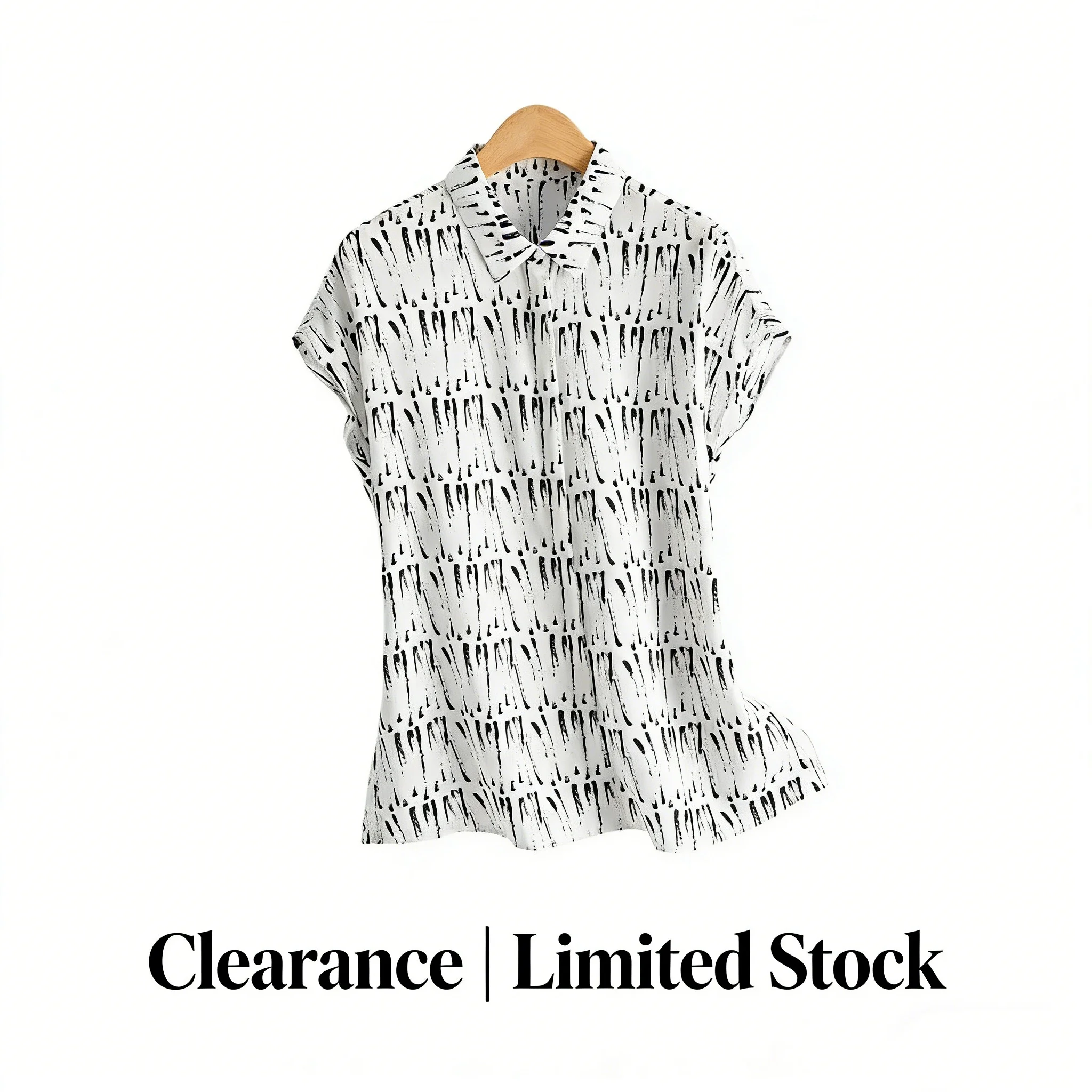 Clearance 100% Silk Geometry Shirt Women's Short Sleeve Polo Collar Printing Versatile Office Lady Top
Clearance 100% Silk Geometry Shirt Women's Short Sleeve Polo Collar Printing Versatile Office Lady Top