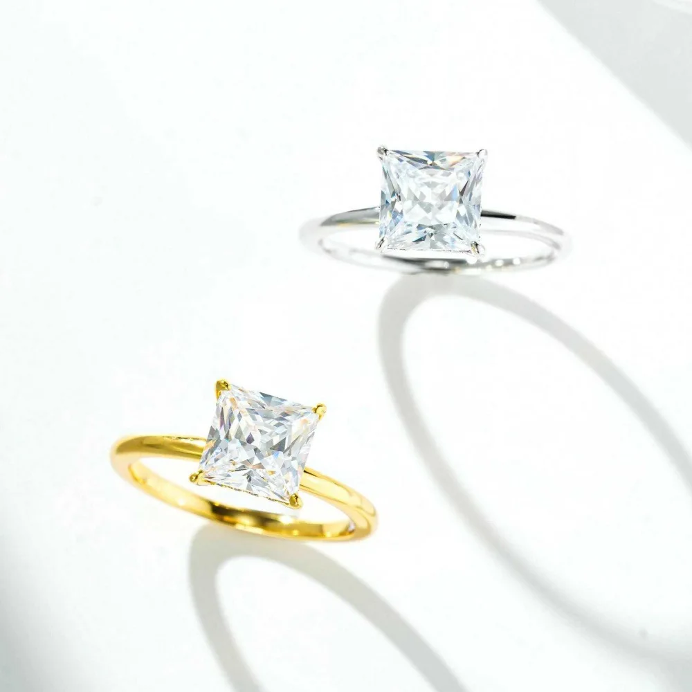 PT950 platinum ring for women, gold-plated with AU9999D color moissanite gemstone
PT950 platinum ring for women, gold-plated with AU9999D color moissanite gemstone