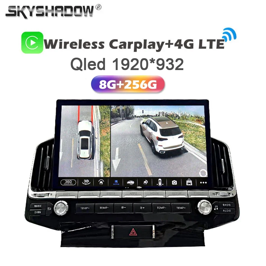 Автомобильный DVD-плеер 8G + 256G Carplay, Android 14,0, 13,3 '', QLED, GPS, Wi-Fi, Bluetooth, радио для TOYOTA LAND CRUISER LC200 2008 - 2020
Автомобильный DVD-плеер 8G + 256G Carplay, Android 14,0, 13,3 '', QLED, GPS, Wi-Fi, Bluetooth, радио для TOYOTA LAND CRUISER LC200 2008 - 2020