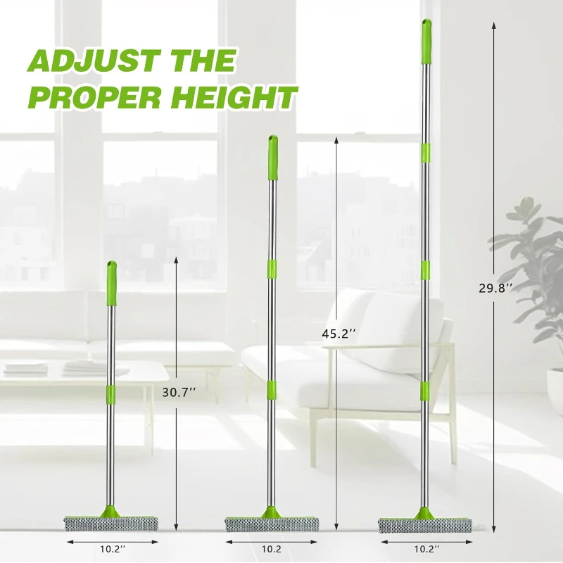 Window scraper, 2-in-1 scraper window cleaner, equipped with a long stainless steel handle, sponge window scraper
Window scraper, 2-in-1 scraper window cleaner, equipped with a long stainless steel handle, sponge window scraper