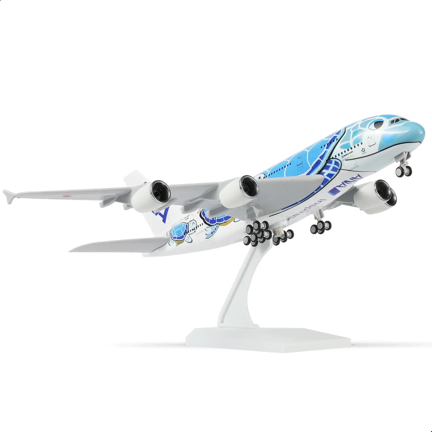Модель самолета ANA A380 из литой смолы, 30 см, с подставкой и колесами, для авиационных сувениров, подарков, декора дома или офисного стола
Модель самолета ANA A380 из литой смолы, 30 см, с подставкой и колесами, для авиационных сувениров, подарков, декора дома или офисного стола