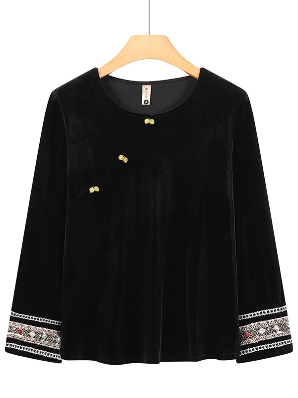 Chic Long Sve Velvet Base irt Versatile Spring Autumn Wear for Middle-Aged And ly Women Breathable Comfortable T-irt
Chic Long Sve Velvet Base irt Versatile Spring Autumn Wear for Middle-Aged And ly Women Breathable Comfortable T-irt
