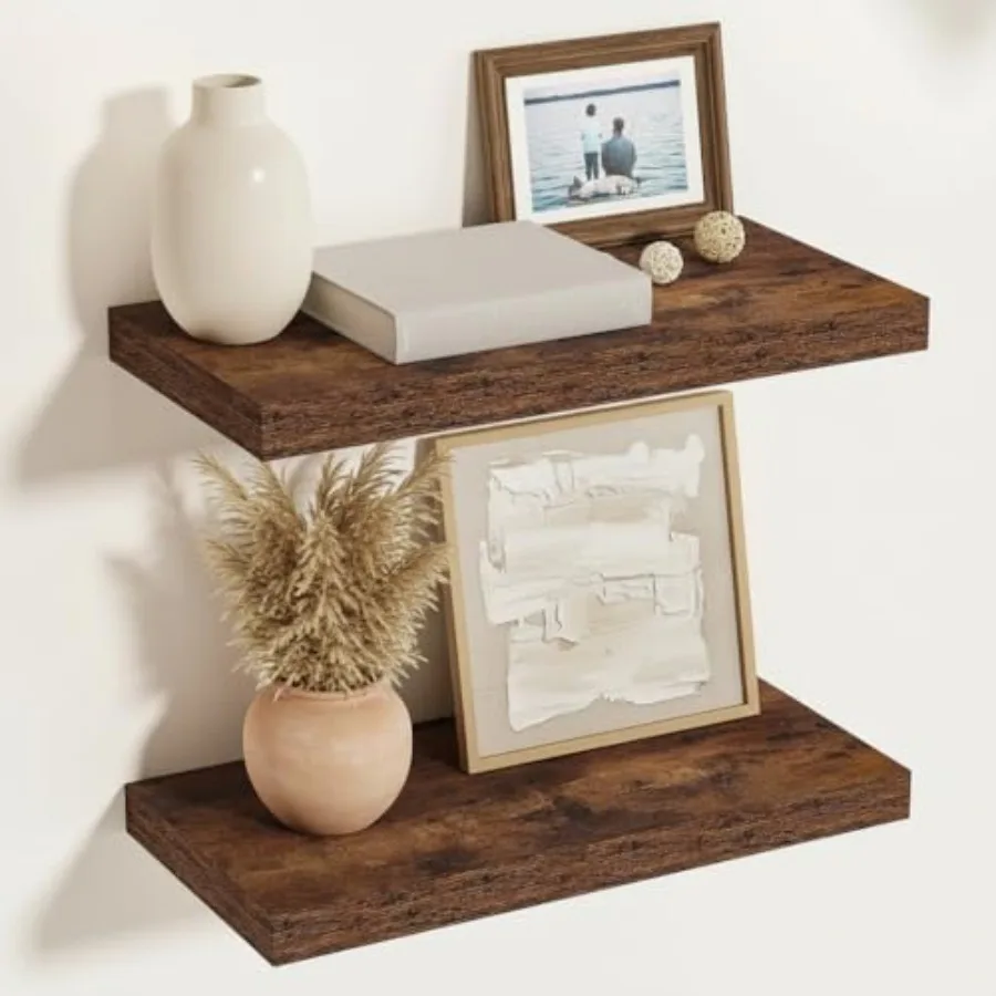 12 Inch Deep Floating Shelves for Wall, 16" Long Wall Shelves with Invisible Brackets, for Living Room Bedroom Bathroom, Farmho
12 Inch Deep Floating Shelves for Wall, 16" Long Wall Shelves with Invisible Brackets, for Living Room Bedroom Bathroom, Farmho