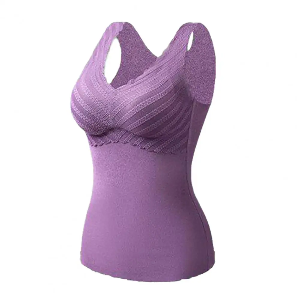 Autumn Winter Women Thermal Vest V-Neck Sleeveless Chest Pad Underwear Vest Seamless Velvet Lining Warm Bottom Vest
Autumn Winter Women Thermal Vest V-Neck Sleeveless Chest Pad Underwear Vest Seamless Velvet Lining Warm Bottom Vest