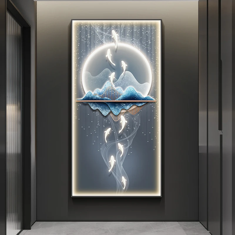 Chinese Wall Painting With Lights Simple Modern Hanging Home Decoration For Corridor Aisle Upscale Living Room Wall Decorations
Chinese Wall Painting With Lights Simple Modern Hanging Home Decoration For Corridor Aisle Upscale Living Room Wall Decorations