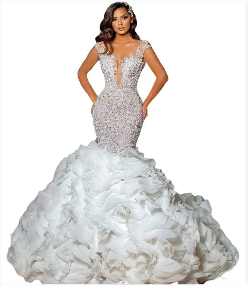 Customize 2025 High Quality Detachable Sleeve Slim Fit Backless Luxury Wedding Dress Custom Made Bridal Gown
Customize 2025 High Quality Detachable Sleeve Slim Fit Backless Luxury Wedding Dress Custom Made Bridal Gown