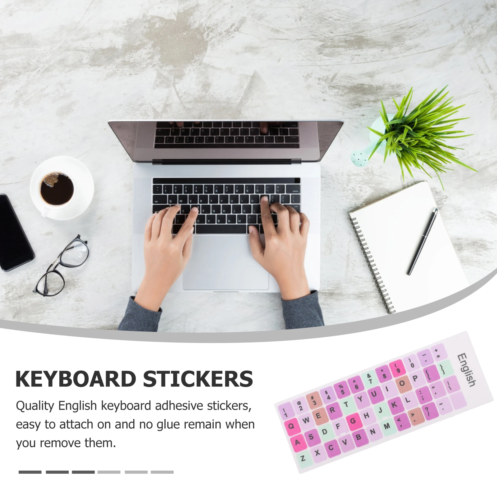 2pcs 2 Sheets English Keyboard Stickers Universal Replacement For Laptop Notebook Black Lettering Language Learning Decorative
2pcs 2 Sheets English Keyboard Stickers Universal Replacement For Laptop Notebook Black Lettering Language Learning Decorative