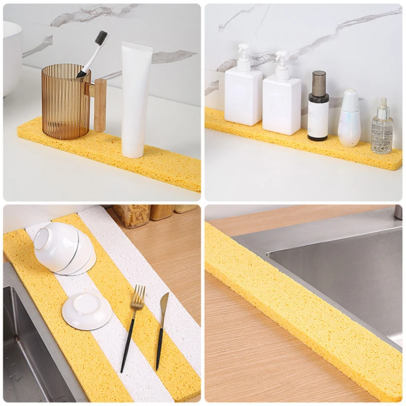 1PC Kitchen Sink Splash Guard Sponge Adjustable Dish Drying Mat Bathroom Sink Water Catcher Absorbent Mat Countertop Protector
1PC Kitchen Sink Splash Guard Sponge Adjustable Dish Drying Mat Bathroom Sink Water Catcher Absorbent Mat Countertop Protector