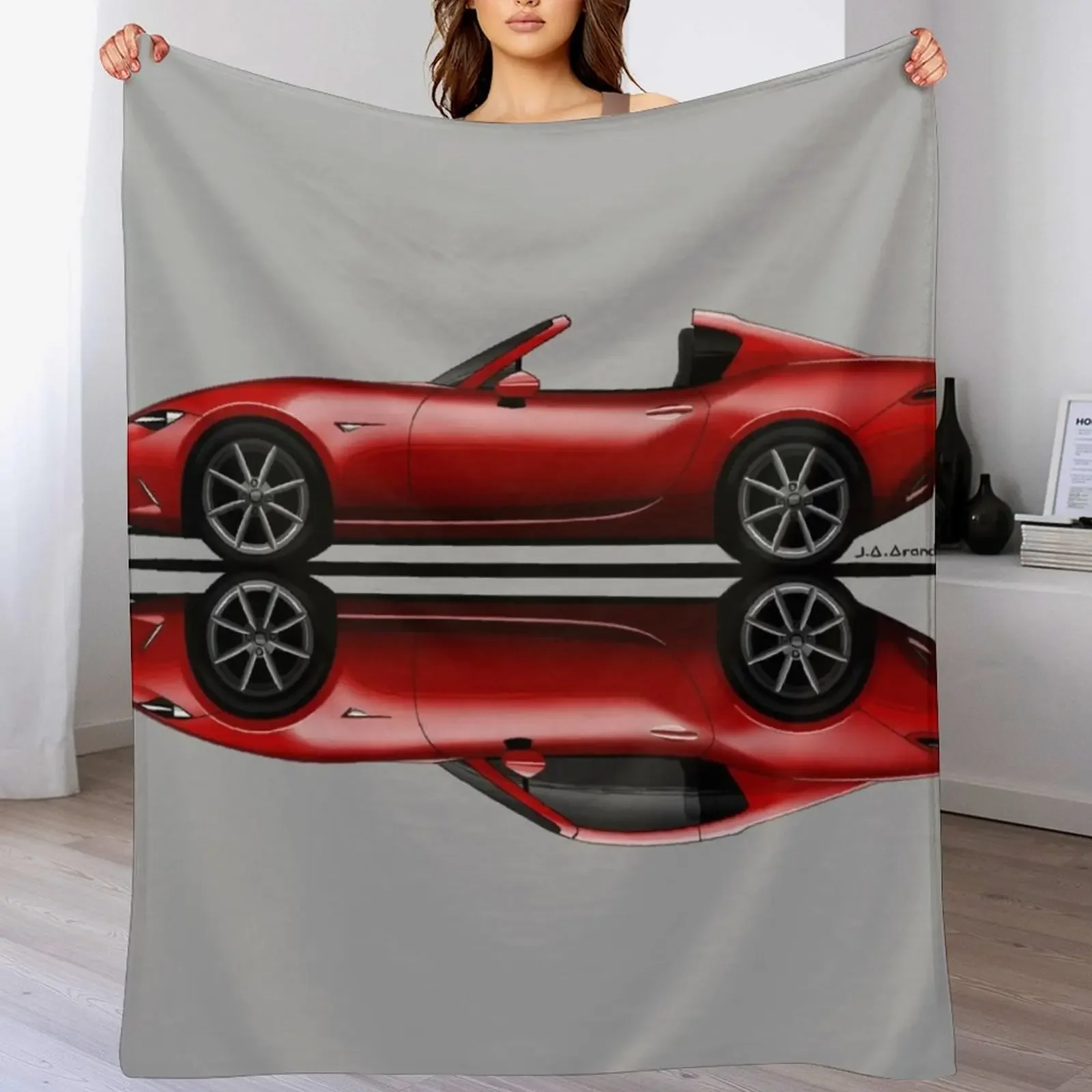 My drawing of the open and closed red open and closed RF roadster convertible Japanese sports car Throw Blanket Retros Blankets
My drawing of the open and closed red open and closed RF roadster convertible Japanese sports car Throw Blanket Retros Blankets