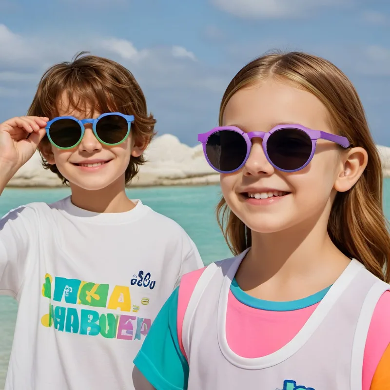 Trendy Polarized Kids Sunglasses UV400 Protection for Girls Boys Cute Fashion Round Style Toddler Shades Age 3-12 Children
Trendy Polarized Kids Sunglasses UV400 Protection for Girls Boys Cute Fashion Round Style Toddler Shades Age 3-12 Children