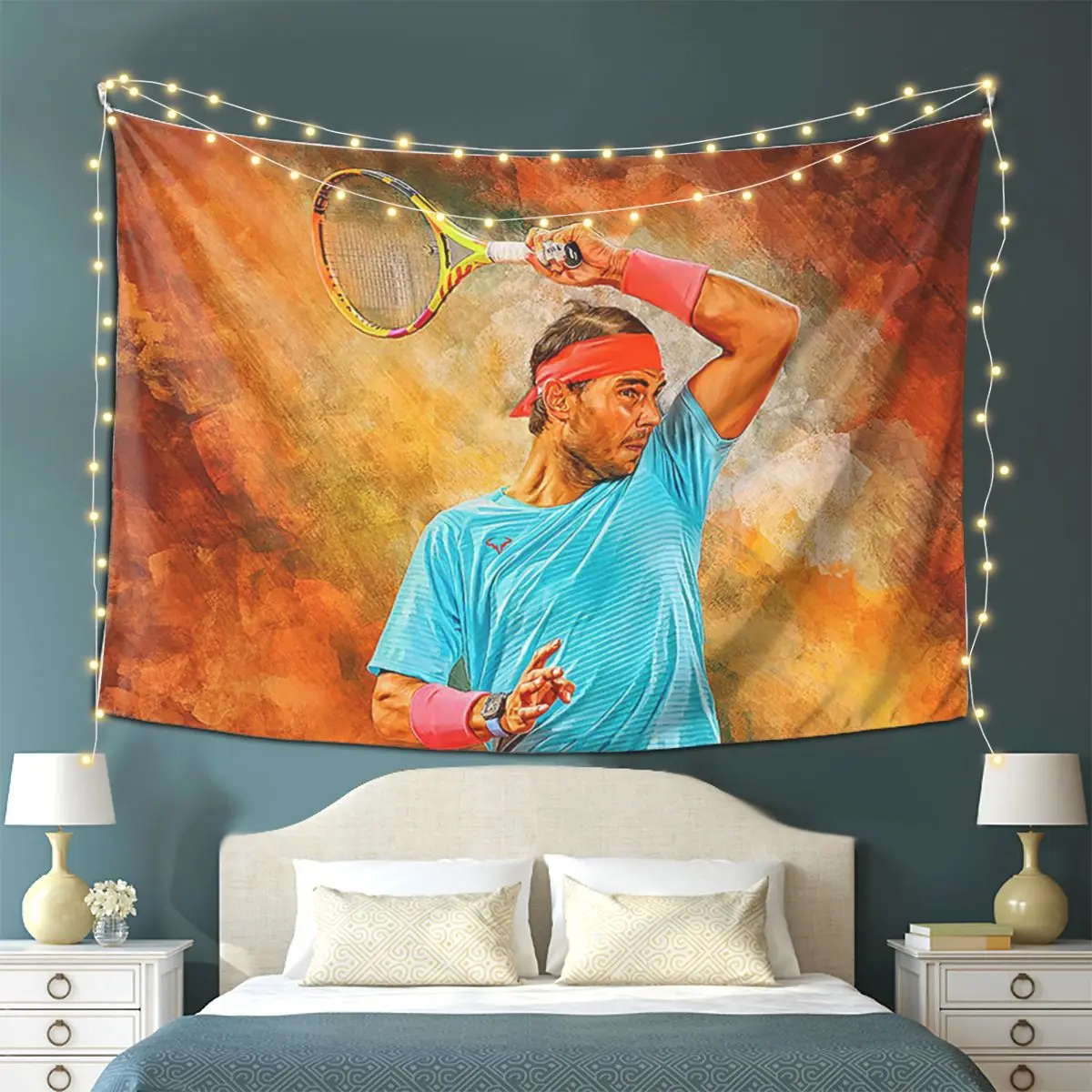 Wallpaper Rafael Nadal Tapestry Wall Hanging Aesthetic Home Decor Tapestries for Living Room Bedroom
Wallpaper Rafael Nadal Tapestry Wall Hanging Aesthetic Home Decor Tapestries for Living Room Bedroom