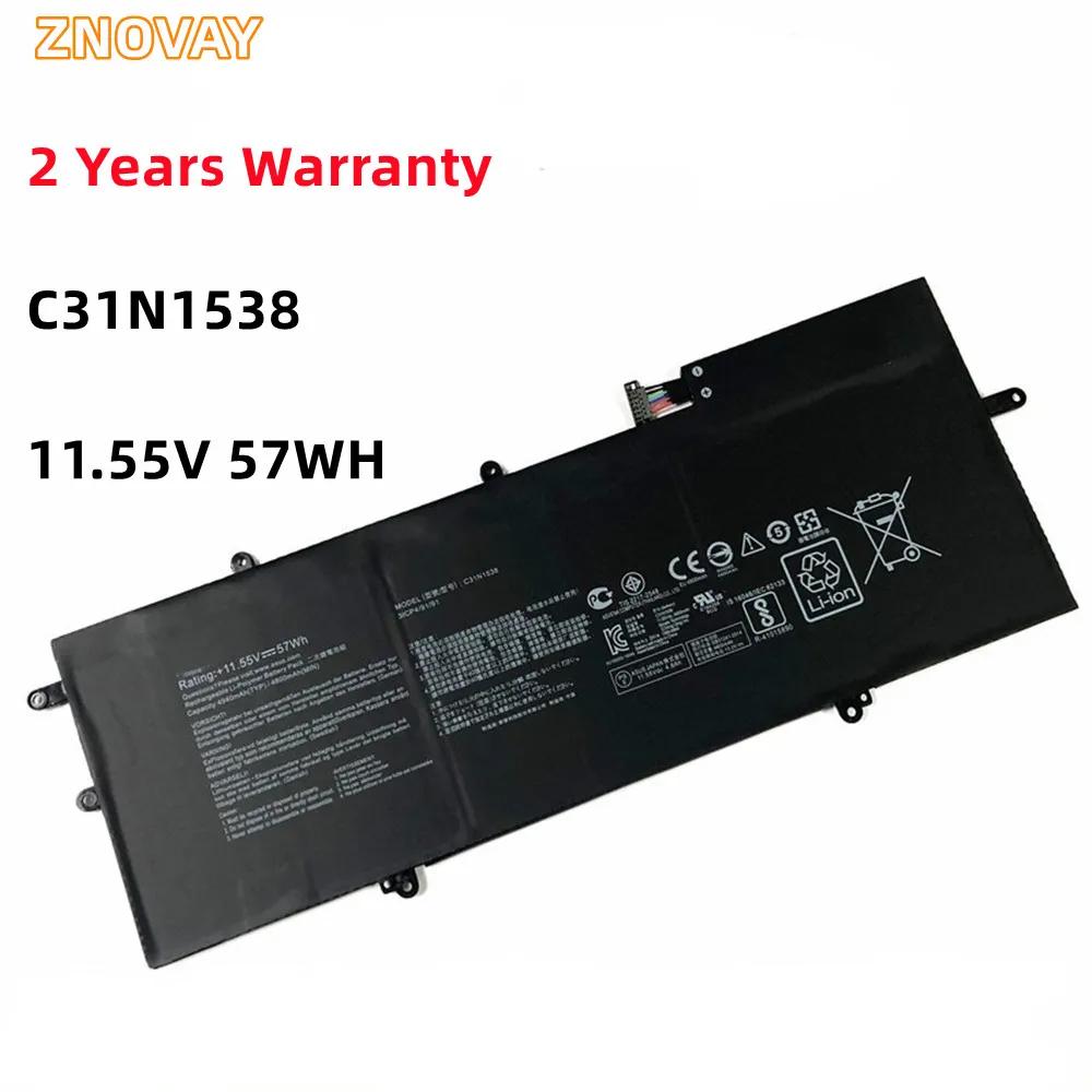 ZNOVAY C31N1538 Laptop Battery For ASUS ZenBook Q324UA UX360UA UX360UA-C4010T UX360UAK Series C31Pq9H 0B200-02080000 11.55V 57WH
ZNOVAY C31N1538 Laptop Battery For ASUS ZenBook Q324UA UX360UA UX360UA-C4010T UX360UAK Series C31Pq9H 0B200-02080000 11.55V 57WH