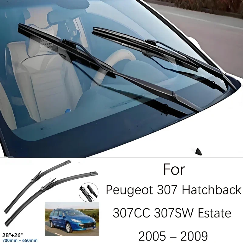 Windshield Window Brush 28 26 Inches Rubber Front Wiper Blade Accessories For Peugeot 307 Hatchback 307CC 307SW Estate 2005-2009
Windshield Window Brush 28 26 Inches Rubber Front Wiper Blade Accessories For Peugeot 307 Hatchback 307CC 307SW Estate 2005-2009