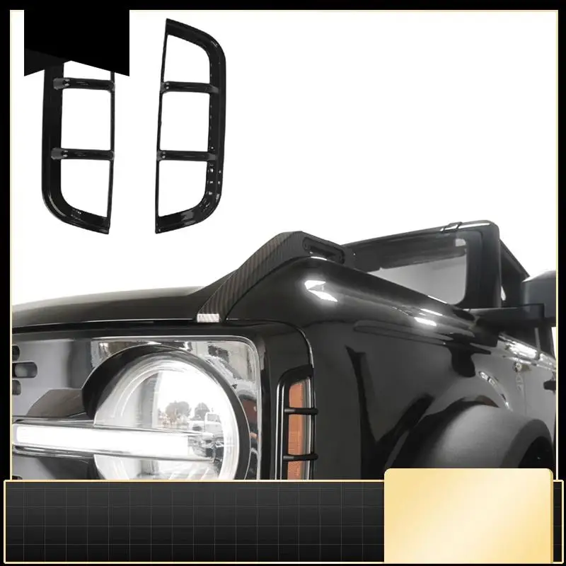 Headlight Cover And Front Side Warning Lamp Cover Trim Protector Accessories For Ford Bronco 2021-2023 Accessories (Black)
Headlight Cover And Front Side Warning Lamp Cover Trim Protector Accessories For Ford Bronco 2021-2023 Accessories (Black)