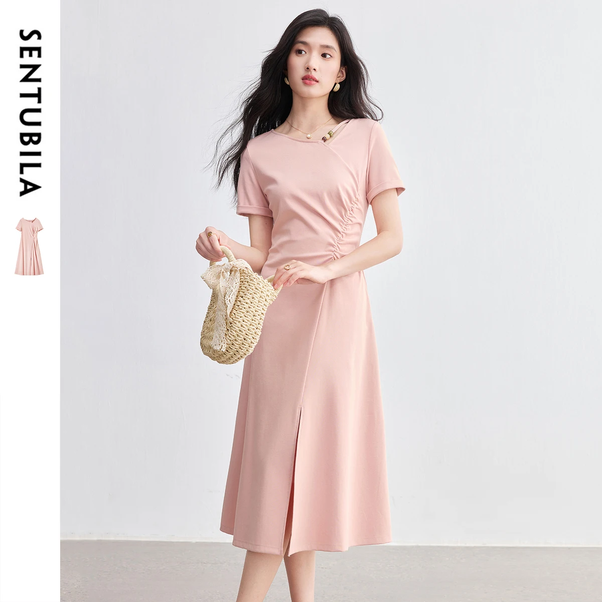 SENTUBILA Woman Summer Pinch Pleated Dress 2025 Elegant Collection Women's Event A Line Dresses Office Female Clothing Q52LJ2092
SENTUBILA Woman Summer Pinch Pleated Dress 2025 Elegant Collection Women's Event A Line Dresses Office Female Clothing Q52LJ2092