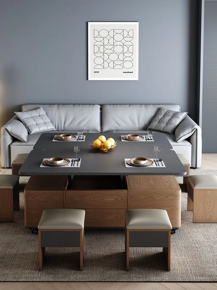 Nordic lifting coffee table becomes dining table dual-purpose integrated folding telescopic small apartment dining table multi-f
Nordic lifting coffee table becomes dining table dual-purpose integrated folding telescopic small apartment dining table multi-f
