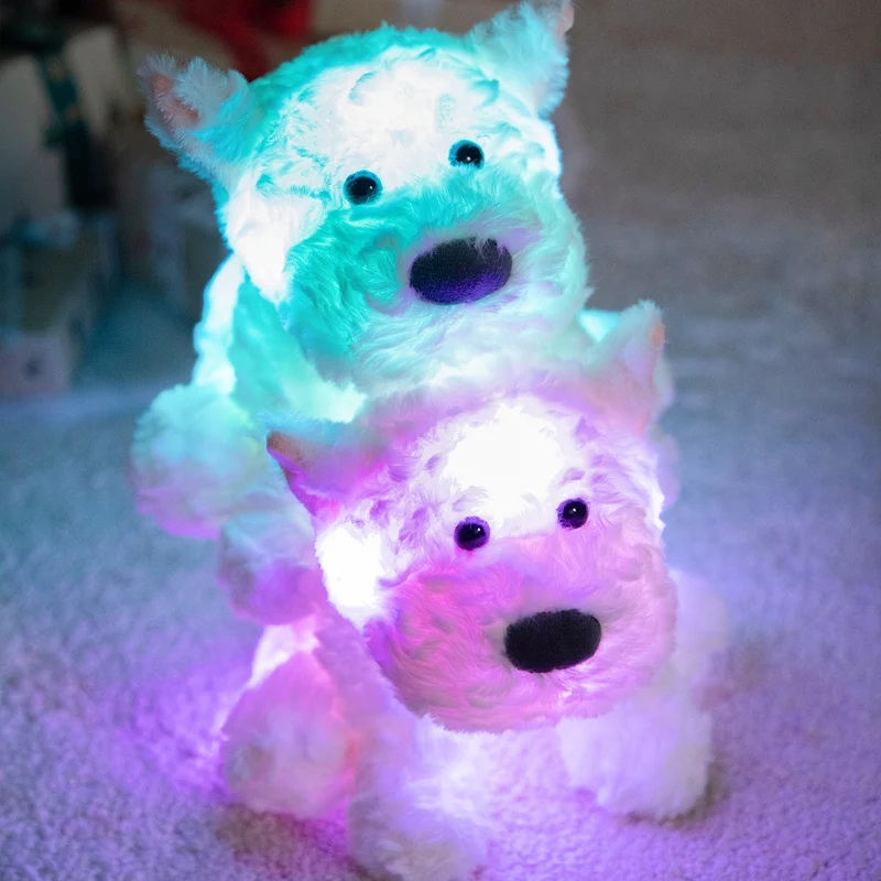Cute Cartoon Luminous Highland Dog Plush Doll Colouful Glowing Kids Soothing Sleep Companion Soft Stuffed Toy Gift For Children
Cute Cartoon Luminous Highland Dog Plush Doll Colouful Glowing Kids Soothing Sleep Companion Soft Stuffed Toy Gift For Children