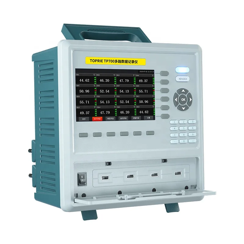 TP700 8-64 Channels Industrial Multi-channel Temperature Pressure and Flow Recorder Wireless Paperless Recorder Data Logger
TP700 8-64 Channels Industrial Multi-channel Temperature Pressure and Flow Recorder Wireless Paperless Recorder Data Logger