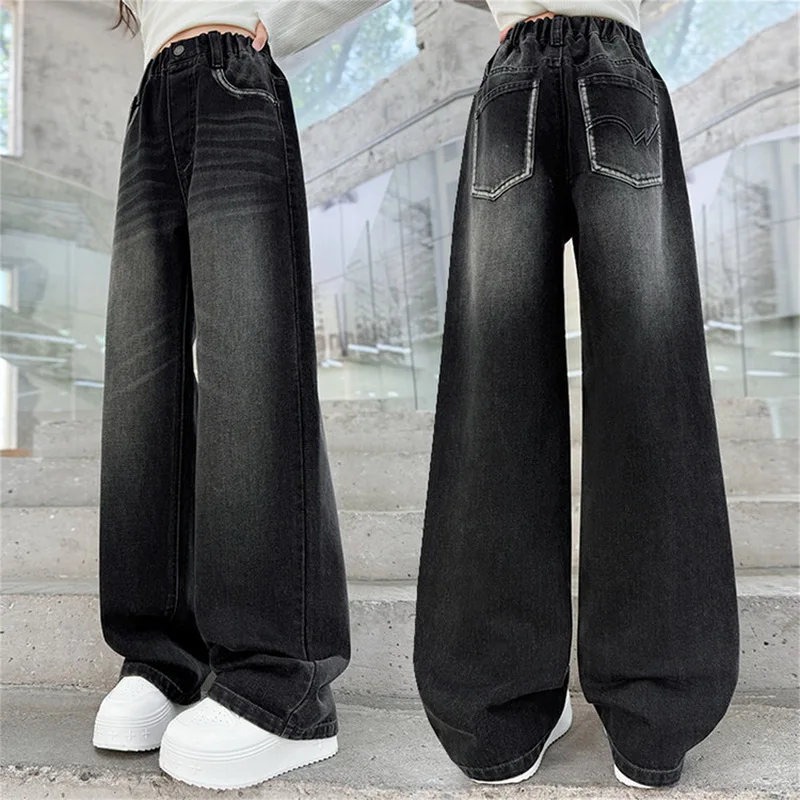 Детские повседневные широкие джинсы градиентного цвета для девочек-подростков, школьные джинсовые брюки, детские однотонные джинсовые брюки, классический дизайн
Детские повседневные широкие джинсы градиентного цвета для девочек-подростков, школьные джинсовые брюки, детские однотонные джинсовые брюки, классический дизайн