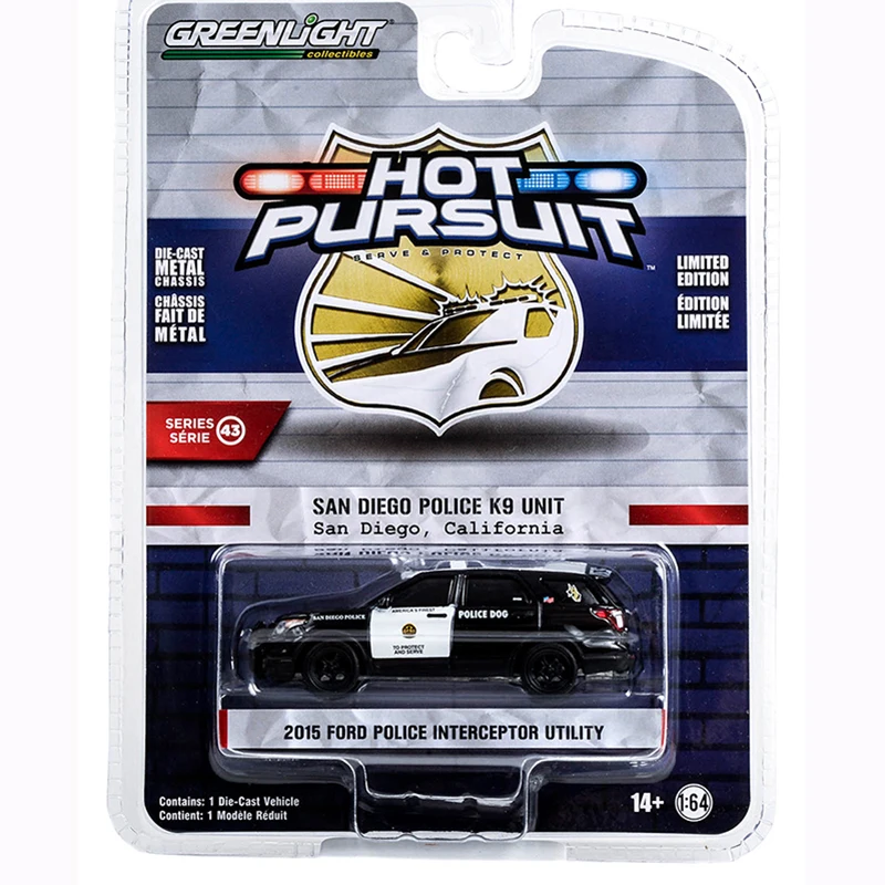 Литой под давлением Greenlight 1:64 2015 Ford Explorer Police K9/2023 FOR0 EXPLORER ST, модель автомобиля из сплава, праздничные подарки, игрушки
Литой под давлением Greenlight 1:64 2015 Ford Explorer Police K9/2023 FOR0 EXPLORER ST, модель автомобиля из сплава, праздничные подарки, игрушки