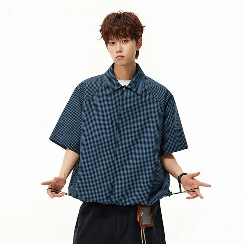 Men's American Retro Gingham Check Short Sleeve Shirt, Summer Casual Loose Shirt Couple Style
Men's American Retro Gingham Check Short Sleeve Shirt, Summer Casual Loose Shirt Couple Style