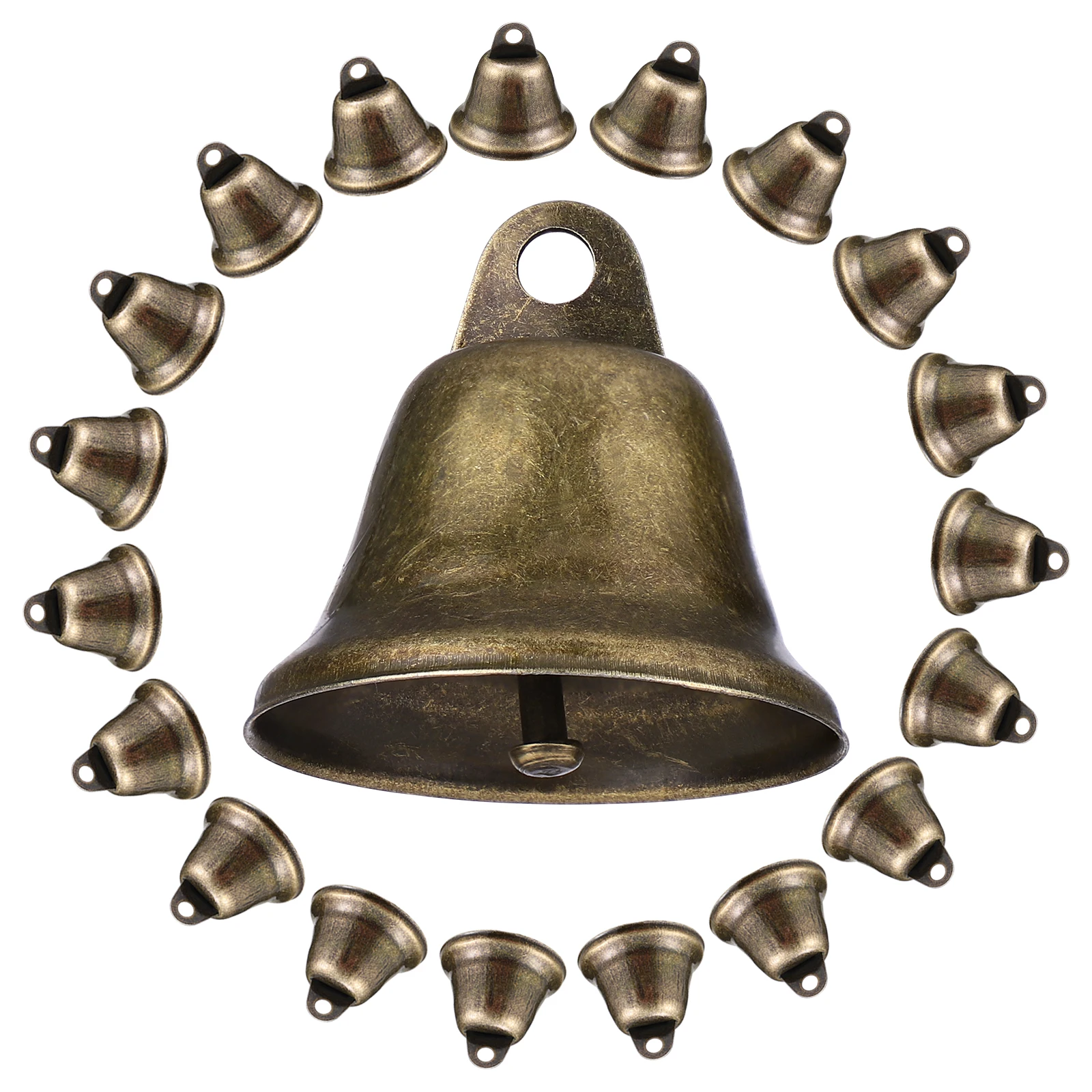 Supvox 20pcs 38mm Copper Bells Metal Hand Bells with Crisp Sound Hanging Bell Pendants for Party Decoration
Supvox 20pcs 38mm Copper Bells Metal Hand Bells with Crisp Sound Hanging Bell Pendants for Party Decoration