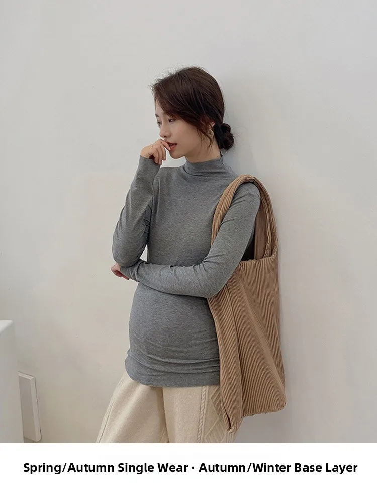 Модальный базовый топ для беременных с высоким воротником, весна-осень-зима, новинка, внутренняя одежда
Модальный базовый топ для беременных с высоким воротником, весна-осень-зима, новинка, внутренняя одежда