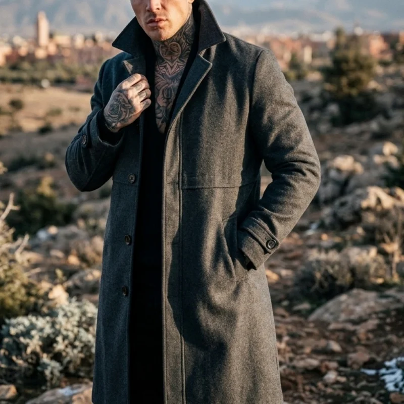 New Autumn/Winter Men's Extended-Length Trench Coat | Warm & Windproof Long Coat | Casual Streetwear for Men's Daily Outfits
New Autumn/Winter Men's Extended-Length Trench Coat | Warm & Windproof Long Coat | Casual Streetwear for Men's Daily Outfits